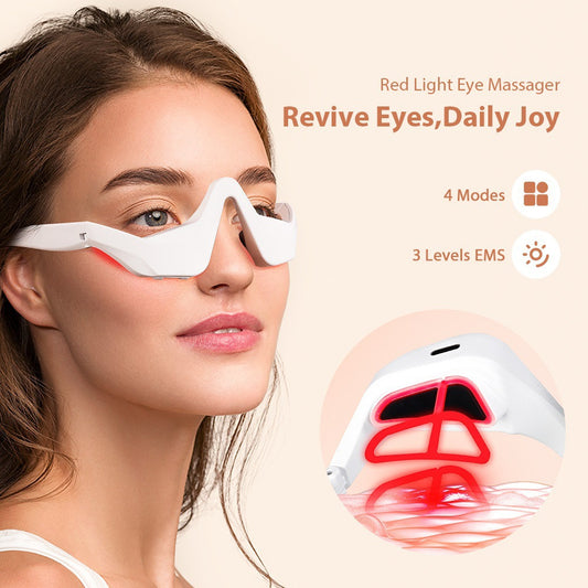 EMS Micro Current Eye Massager with Red Light Therapy