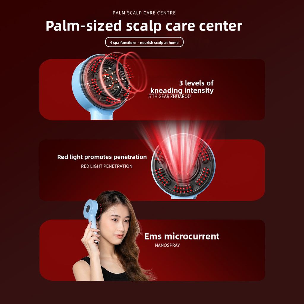 Electric red light therapeutic comb